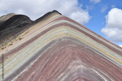 Rainbow Mountain Vinicunca (Montana de siete colores) and the valleys and landscapes around it in Peru © ChrisOvergaard