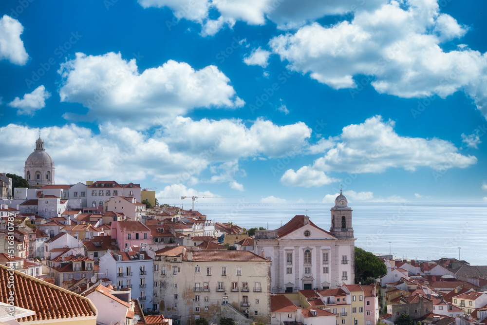 the beautiful portuguese city in lisbon.