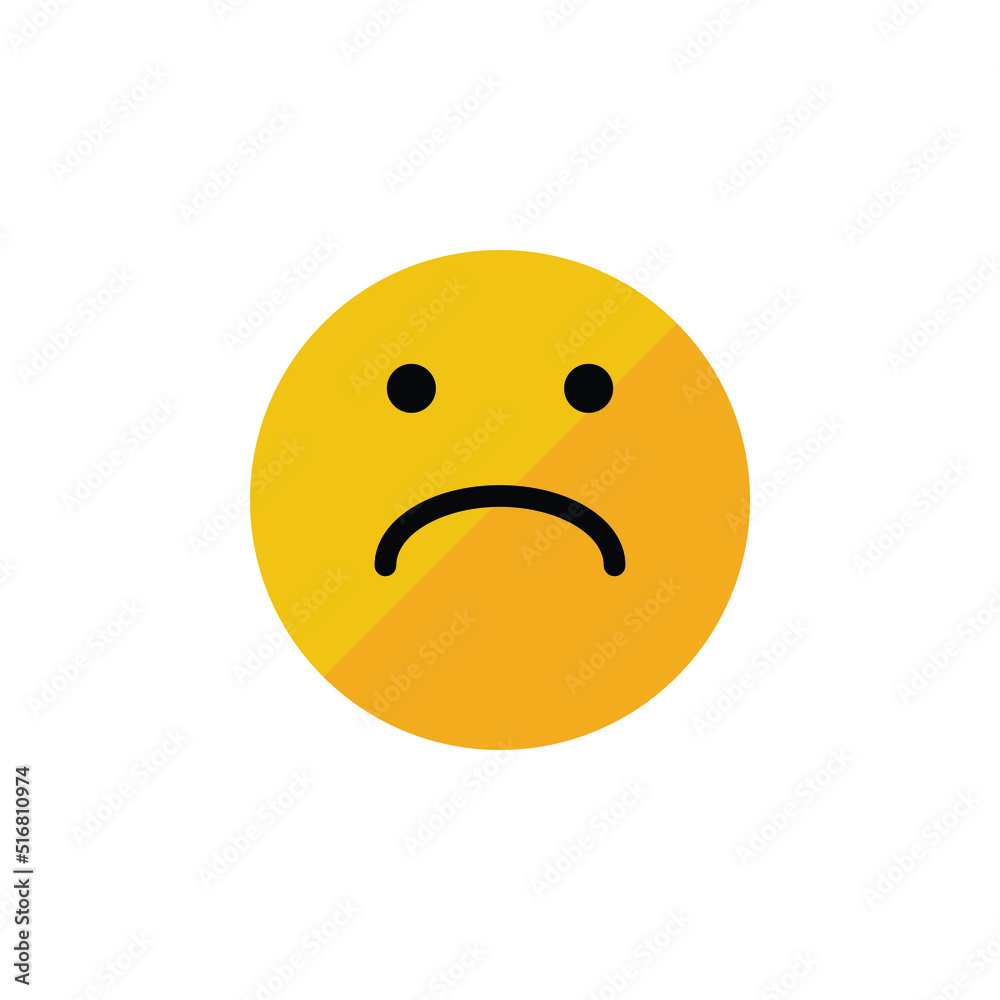 sad face emoji vector for website, icon, symbil presentation sad face emoji vector for website, icon, symbil presentation