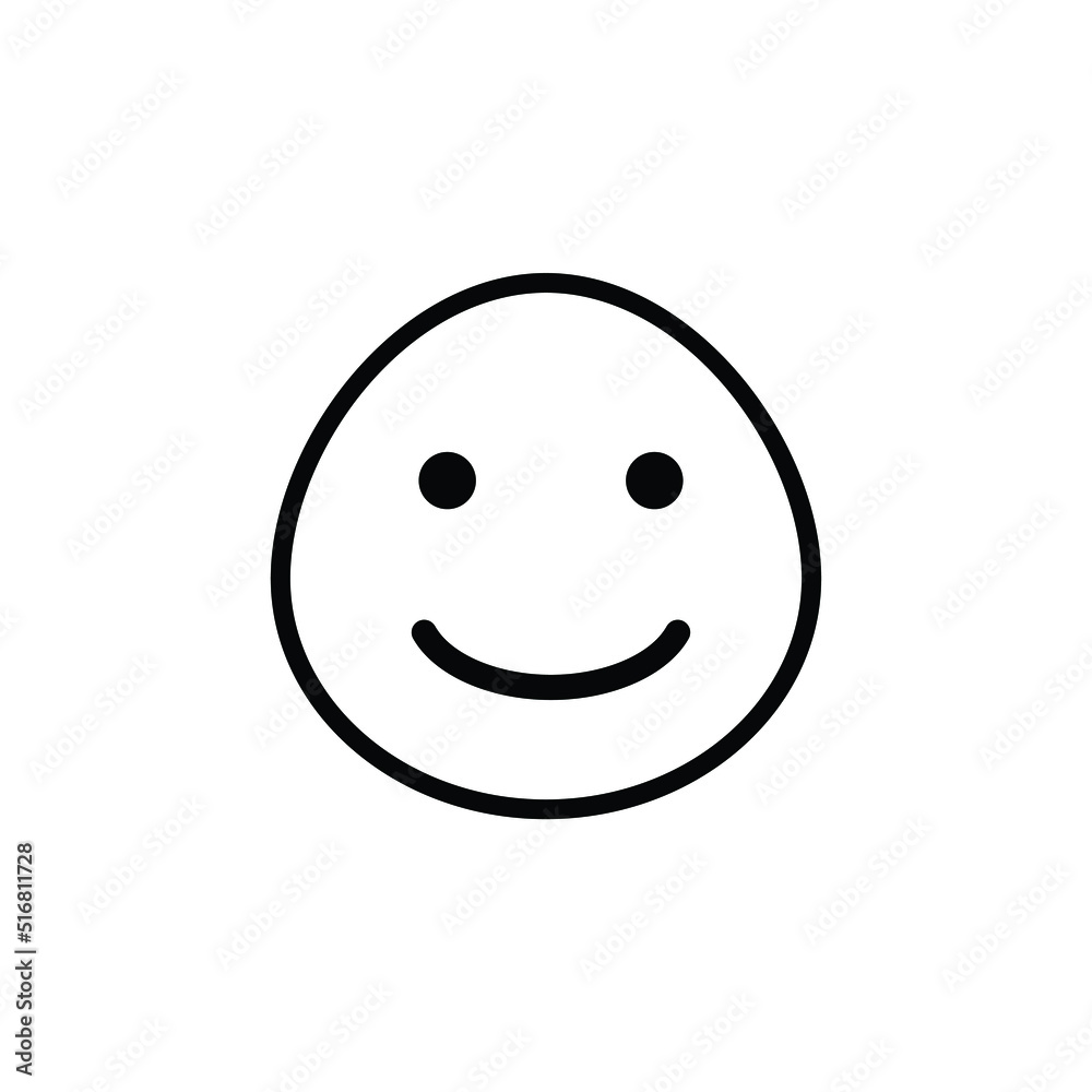Fototapeta premium smile emoji vector for website, icon, symbil presentation
