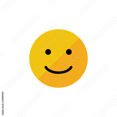 smile emoji vector for website, icon, symbil presentation