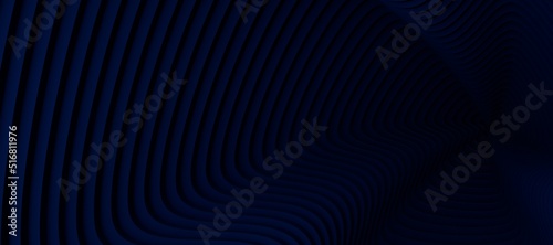 blue wave abstract background 3d rendering flat design style