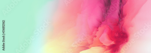 Digital Illustration. Color rainbow splash. Abstract horizontal background..