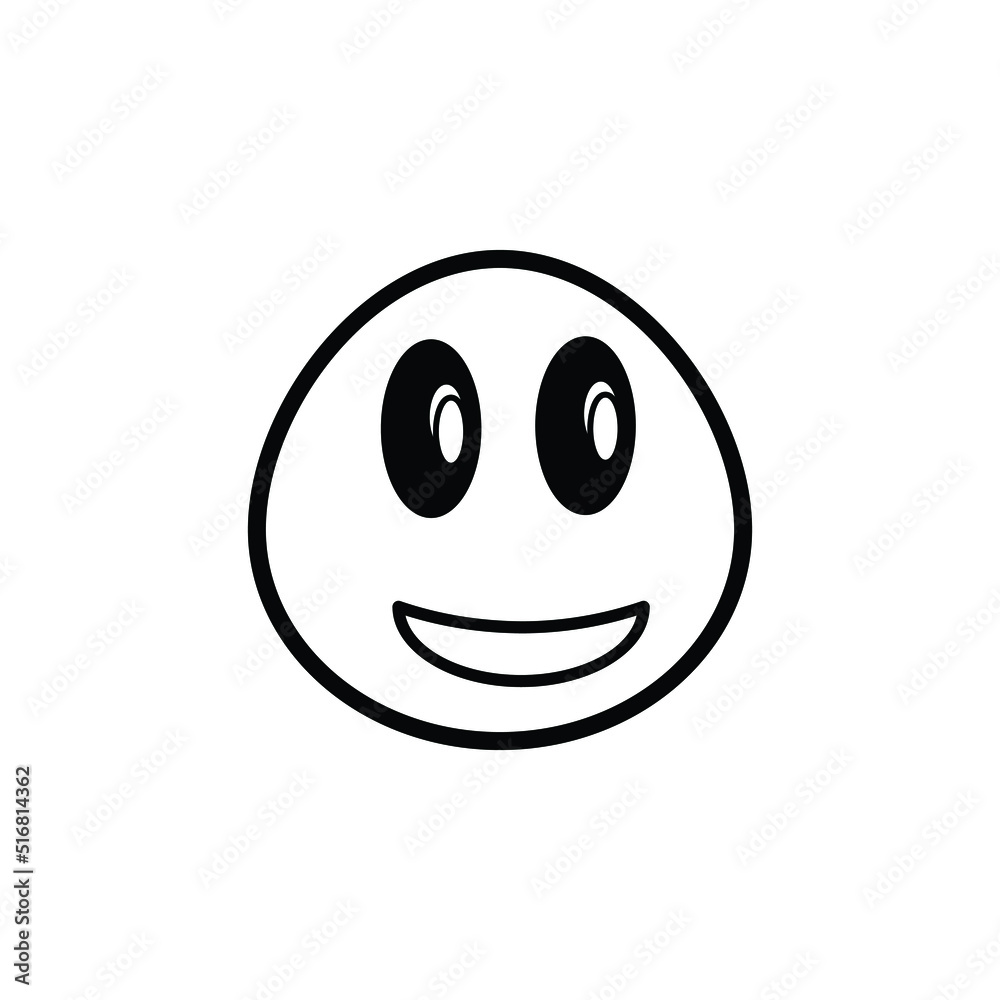 Smile emoji vector for website symbol icon presentation Smile emoji vector for website symbol icon presentation