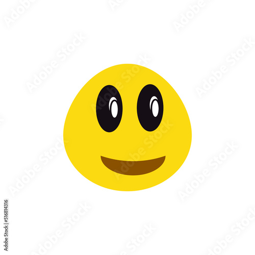 Smile emoji vector for website symbol icon presentation