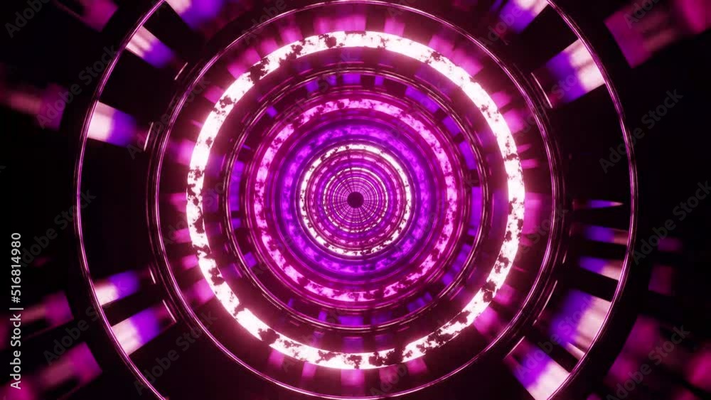 Purple and pink circle rings VJ loop tunnel background Purple and pink circle rings VJ loop tunnel background