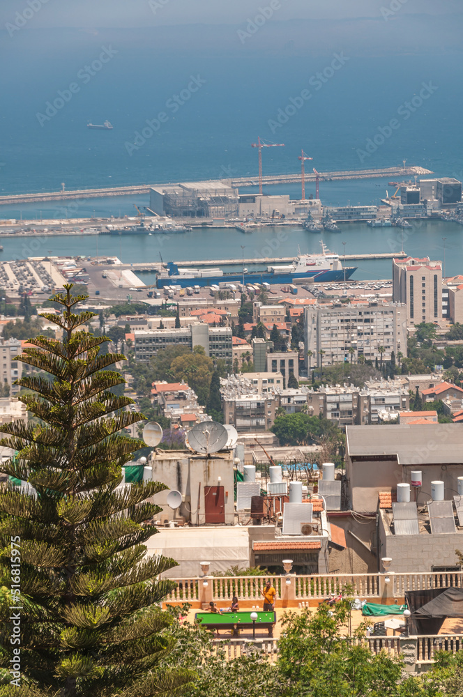 Obraz premium Vue générale aérienne de Haïfa en Israël