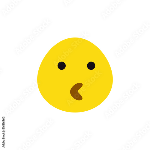 Duck face emoji vector for website symbol icon presentation