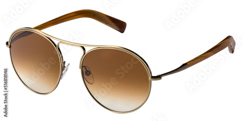 Stylish fashion sunglasses, isolated on white background