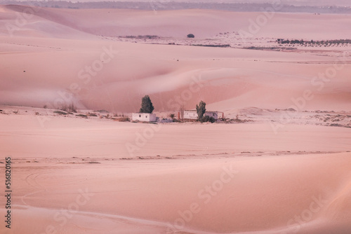 Awesome Sands mountains in the desert at Siwa oasis Egypt 