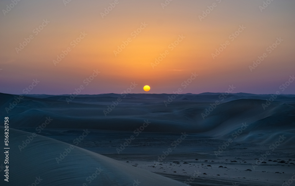 Awesome View for Sands mountains in the desert , Siwa oasis Egypt  - obrazy, fototapety, plakaty 