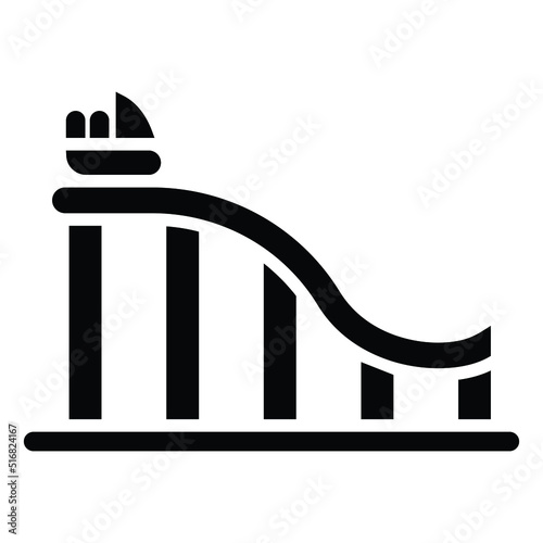 Water Coaster Icon Style