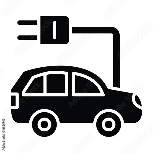 Electronic Car Icon Style