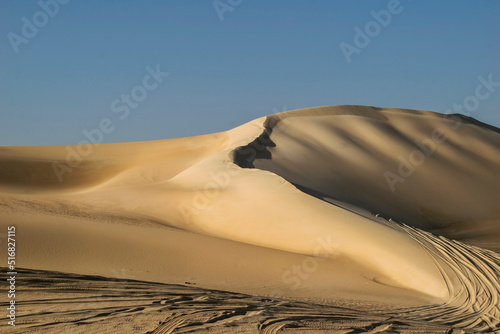 Awesome View for Sands mountains in the desert , Siwa oasis Egypt	