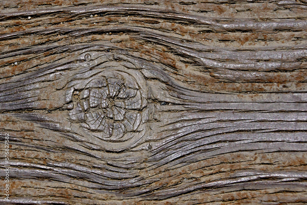 Wood texture abstract. We’ll worn Knot in pressure treated wood Stock Photo Adobe Stock