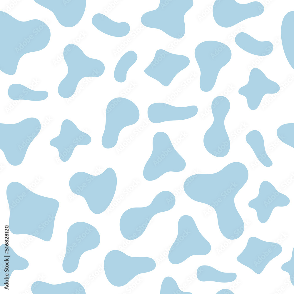 Abstract modern seamless background with spots in doodle style. Trendy wallpapers, textiles, gift paper.
