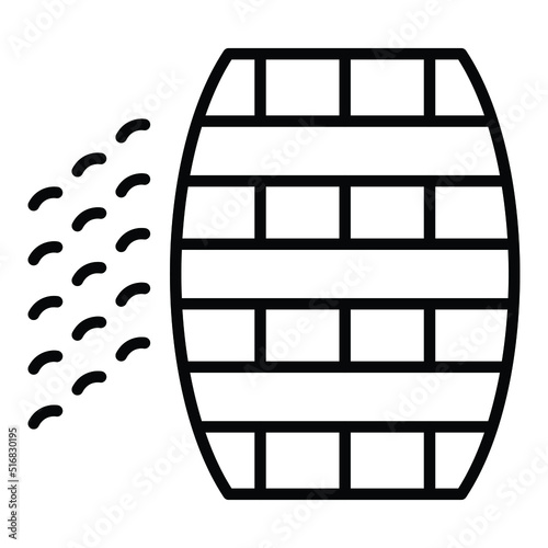 Barrel Leak Icon Style