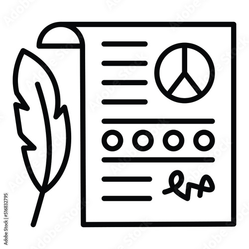 Peace Treaty Icon Style