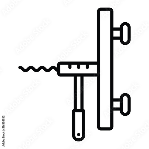 Sink Auger Icon Style
