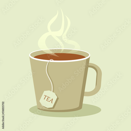 cup of hot black tea