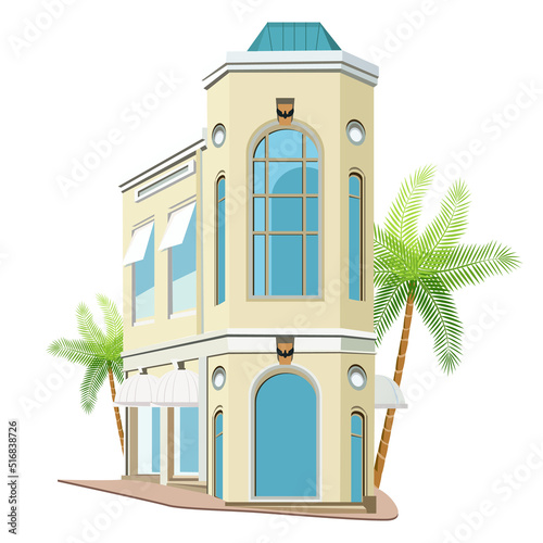 Beverly hill breguet shop architecture template modern elegant 3d sketch photo