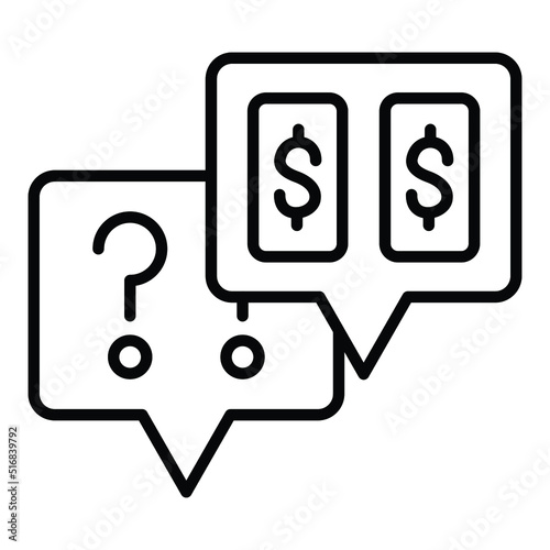 Asking Price Icon Style