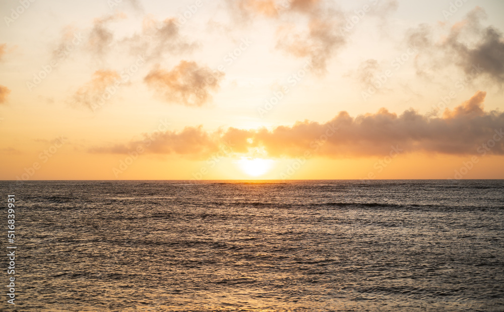 sunset over the sea, caribbean dream water ocean sun