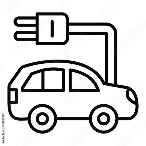 Electronic Car Icon Style