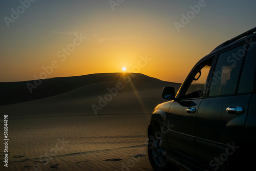 car in the desert