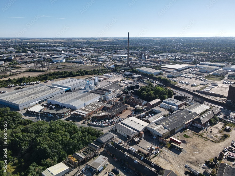 Aerial view of Hull, UK