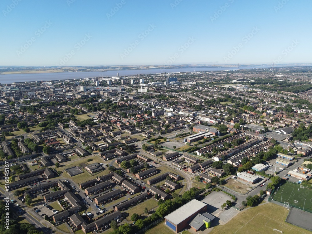 Aerial view of Hull, UK