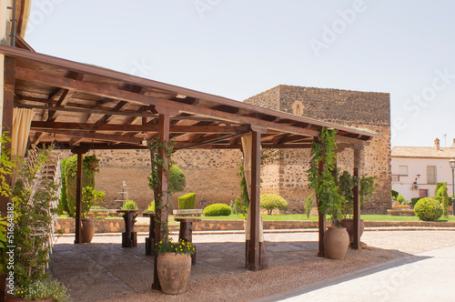 Historical monument of the Castle of San Fernando or Doña Berenguela, in an Arab fortress built between the tenth and eleventh centuries in the municipality of Bolaños de Calatrava in the province of 