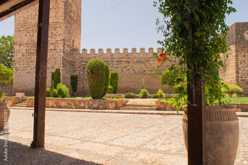 Historical monument of the Castle of San Fernando or Doña Berenguela, in an Arab fortress built between the tenth and eleventh centuries in the municipality of Bolaños de Calatrava in the province of 