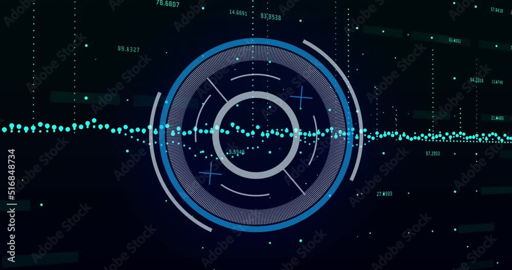 Animation of scan scope over dark background