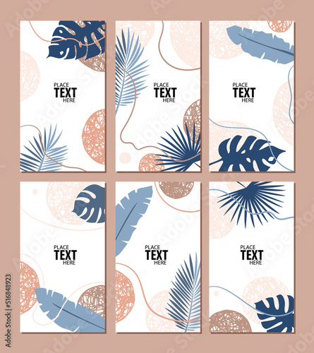 Trendy vector backgrounds template for social media stories. Editable design for advertising