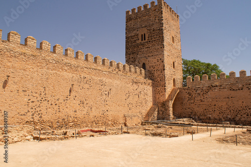 Historical monument of the Castle of San Fernando or Do  a Berenguela  in an Arab fortress built between the tenth and eleventh centuries in the municipality of Bola  os de Calatrava in the province of 