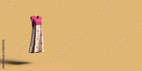 花柄ワンピース