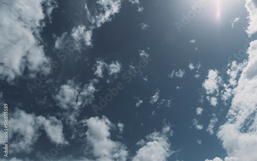 clouds in the sky. Sky background. Time © Erika