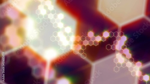 Green hexagone background