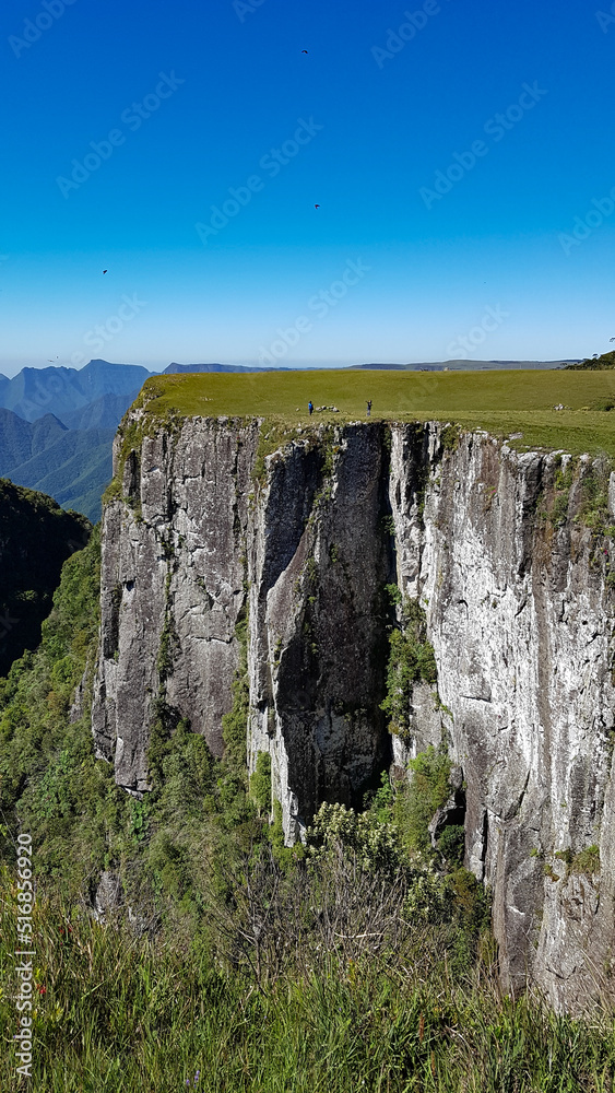 Cliff in Serra Gaucha in Brazil