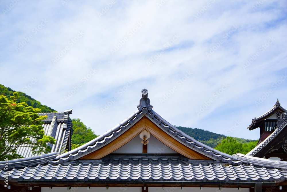 rooftop of a shrine
