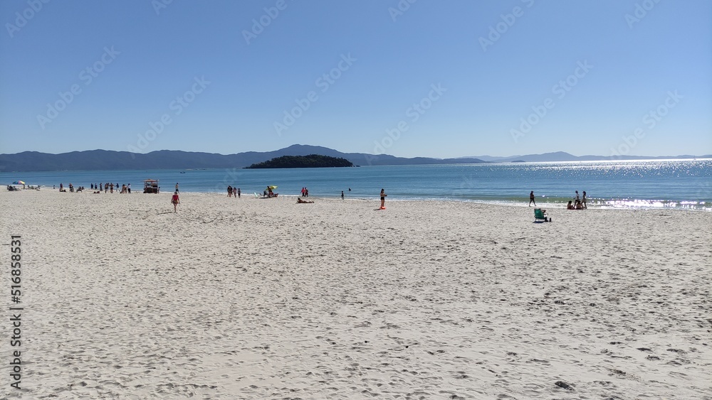 Praia ilha de Florianópolis Santa Catarina Brasil Praia ilha de Florianópolis Santa Catarina Brasil