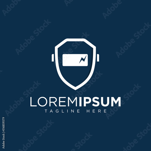 Modern design welder masks logo icon symbol