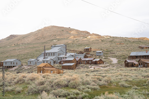 Old Mining Ghost Town In Bodie State Historic Park, California. A Popular Tourist Destination Near Bridgeport.