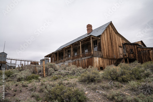 Old Mining Ghost Town In Bodie State Historic Park, California. A Popular Tourist Destination Near Bridgeport.