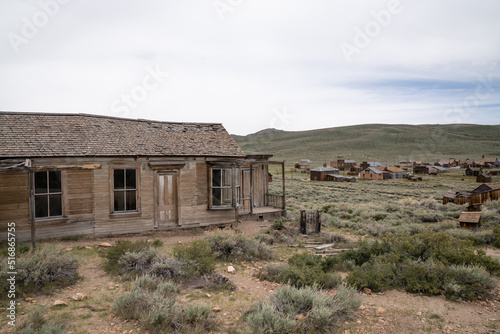 Old Mining Ghost Town In Bodie State Historic Park, California. A Popular Tourist Destination Near Bridgeport.