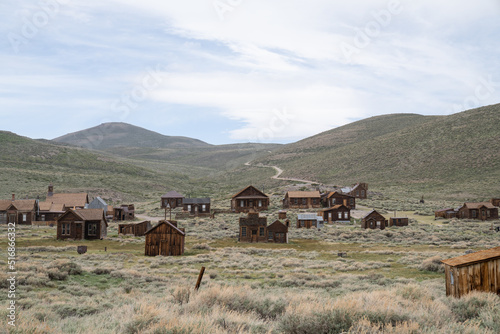 Old Mining Ghost Town In Bodie State Historic Park, California. A Popular Tourist Destination Near Bridgeport.