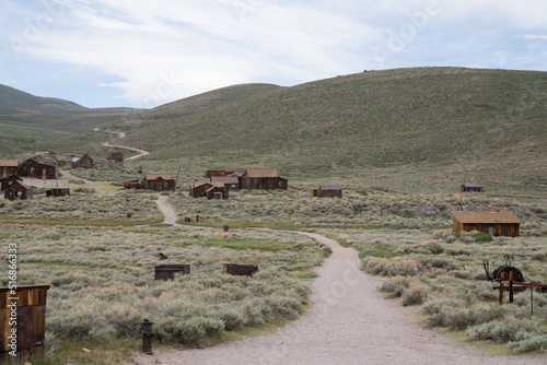 Old Mining Ghost Town In Bodie State Historic Park, California. A Popular Tourist Destination Near Bridgeport.