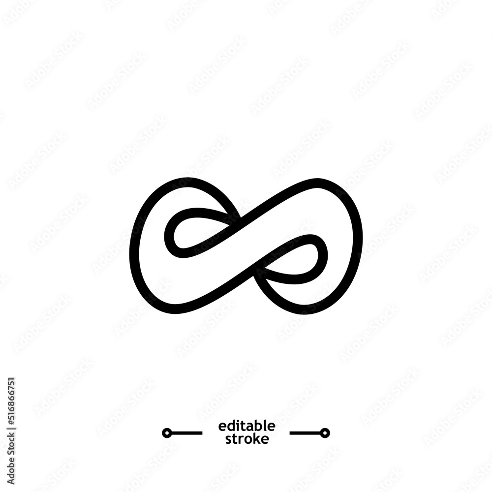 Infinity loop icon, Icons vector, sign, symbol, logo, illustration, editable stroke, flat design style isolated on white Infinity loop icon, Icons vector, sign, symbol, logo, illustration, editable stroke, flat design style isolated on white