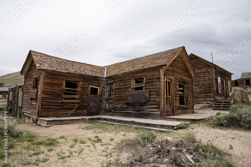 Old Mining Ghost Town In Bodie State Historic Park, California. A Popular Tourist Destination Near Bridgeport.